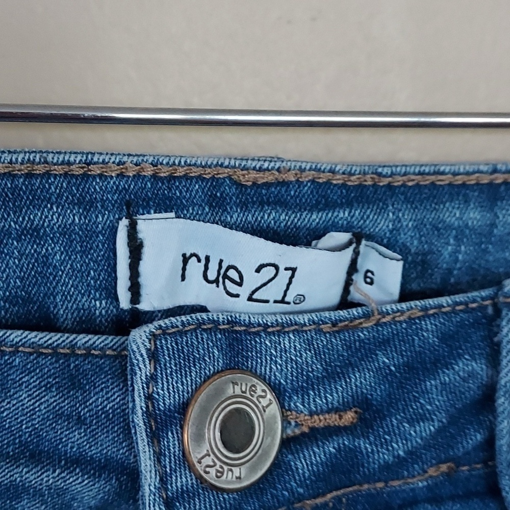 Rue 21 Skinny Light Blue White Washed Jeans - Picture 3 of 4
